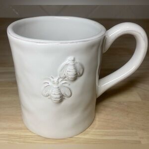 Indaba White Ceramic Mug with Bees Design